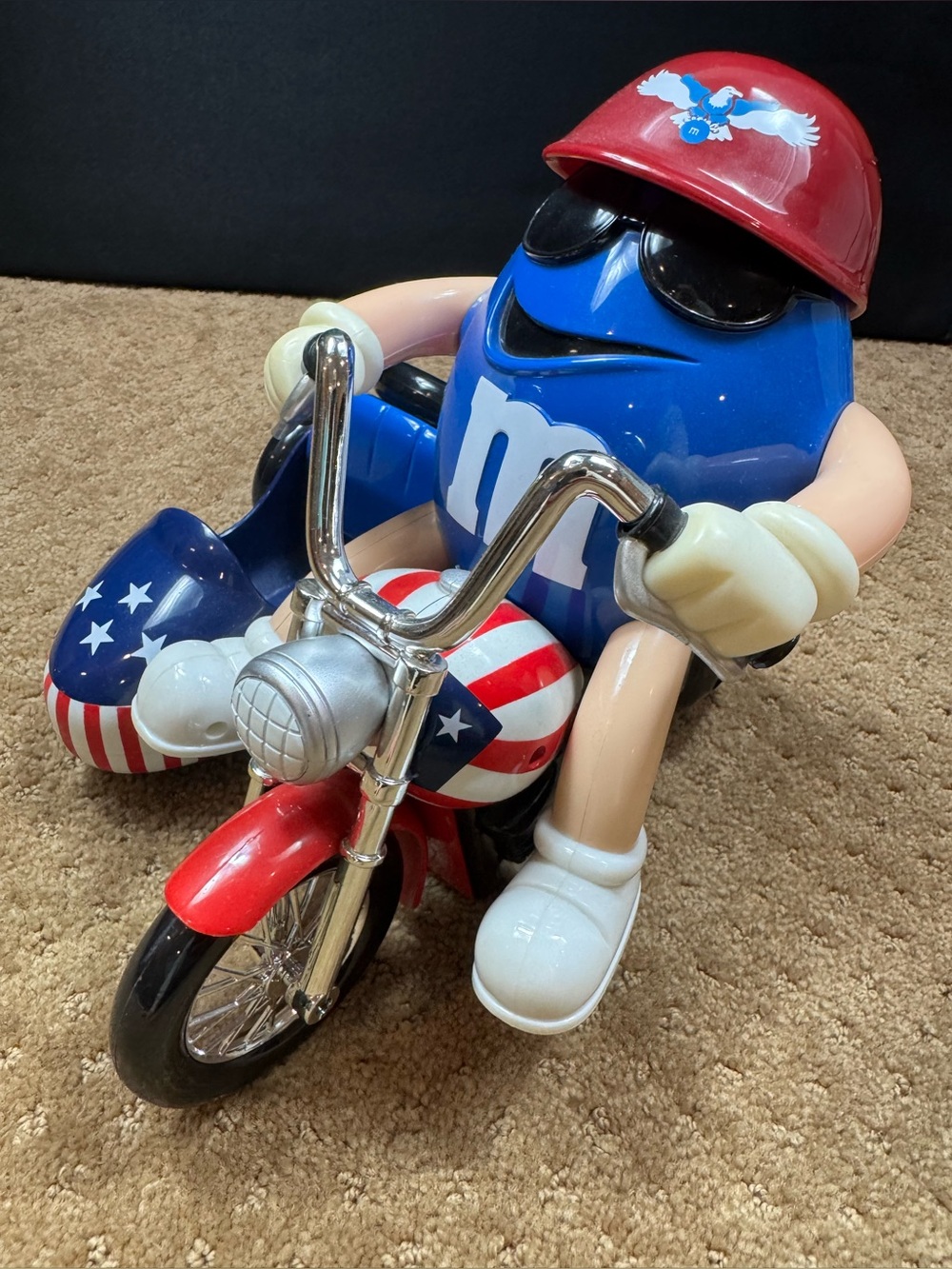 M&M's "Freedom Rider" Motorcycle w/sidecar Candy Dispenser
